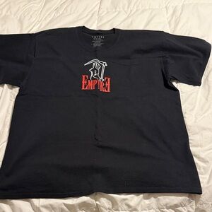 Empyre Black Tee with Red Graphic